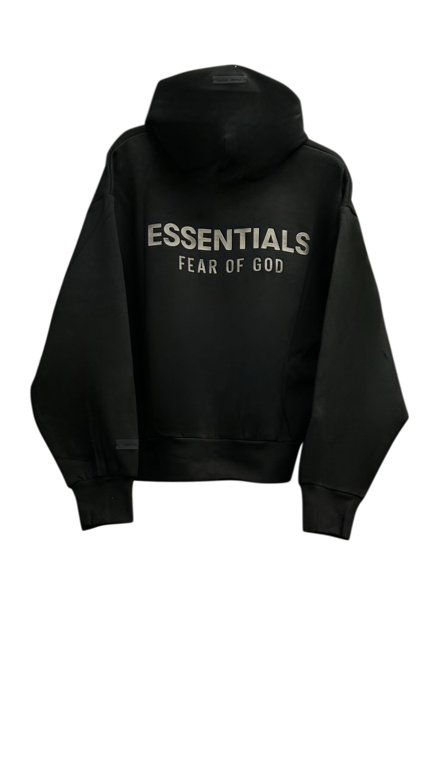 SUDADERA ESSENTIALS 24 ZÍPER NEGRA