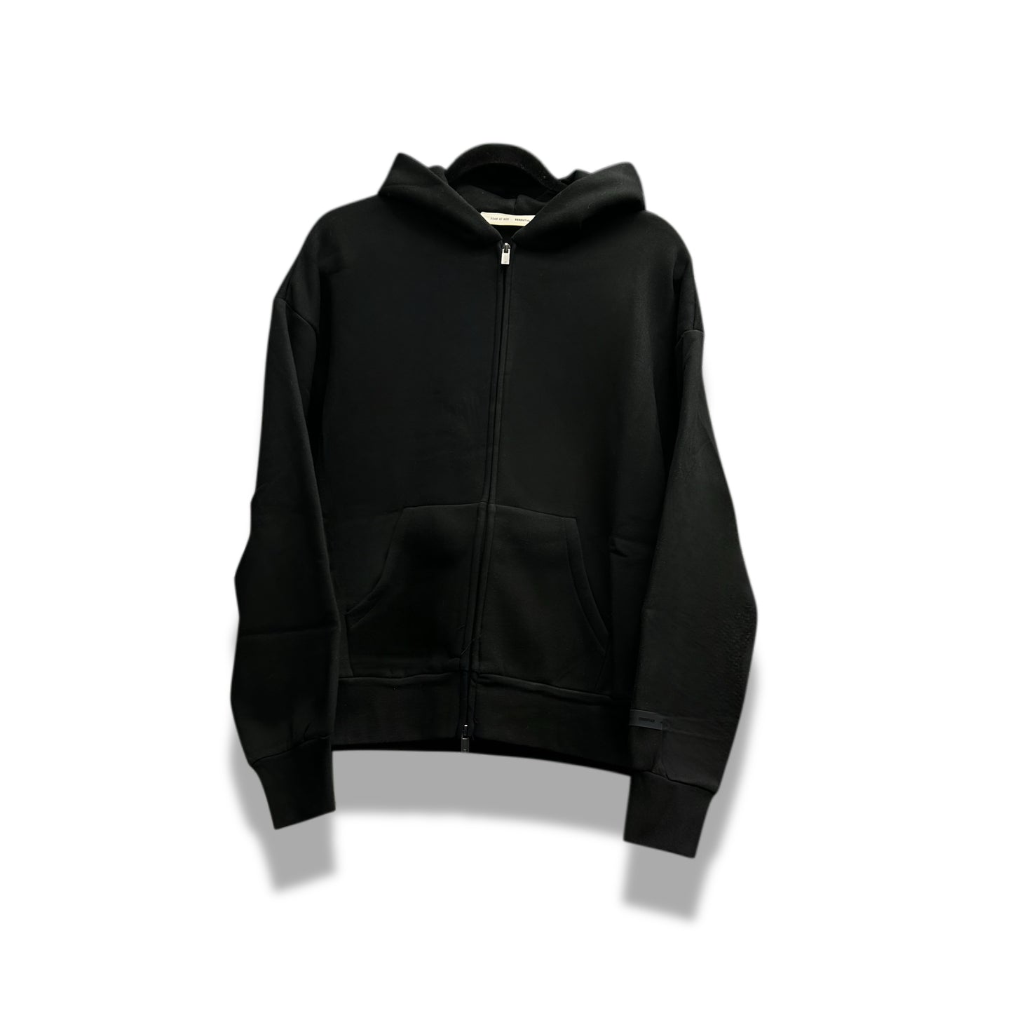 SUDADERA ESSENTIALS 24 ZÍPER NEGRA